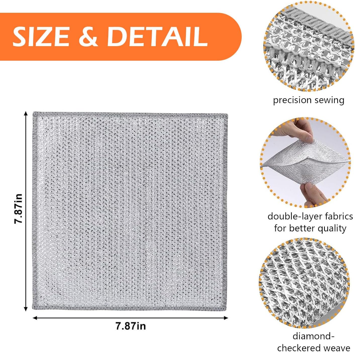 Multifunctional Non-Scratch Wire Dish Cloth (Pack Of 25)