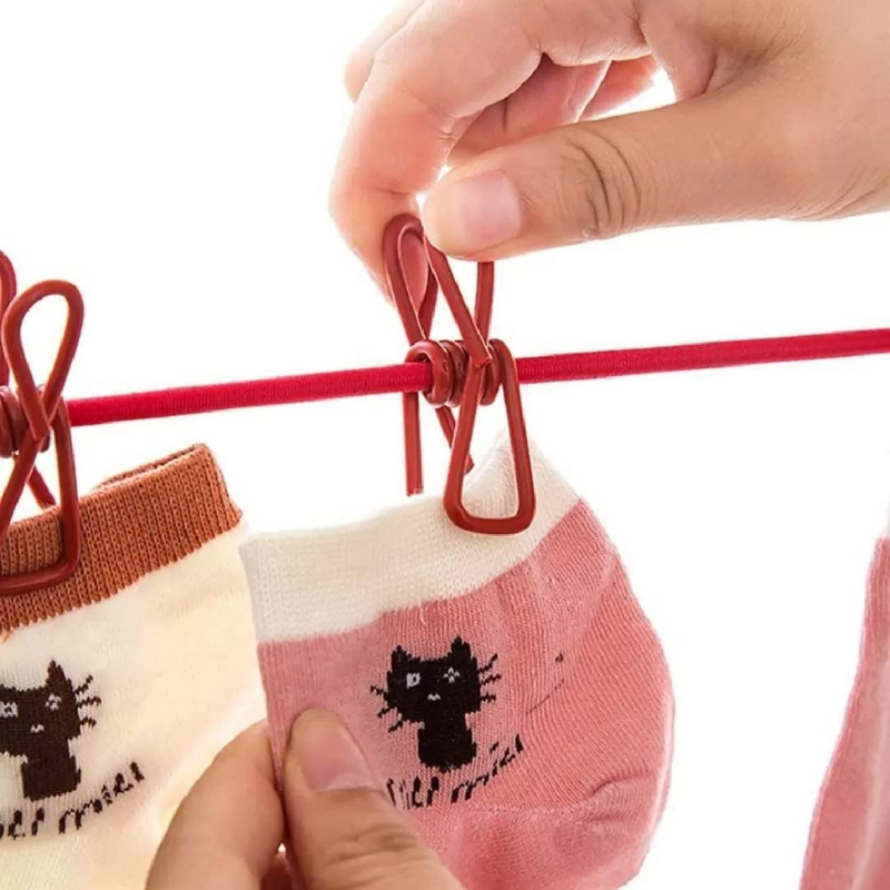 Cloth Drying Rope with Two-Sided Hooks (Heavy Quality) (Pack of 2)