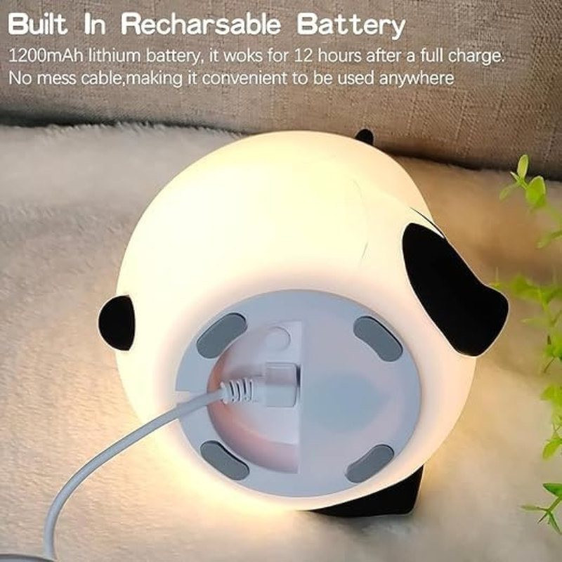 Thrifty 999 USB Rechargeable Panda Night Light – Cute Squishy Silicone Lamp for Kids, Nursery & Baby Gifts