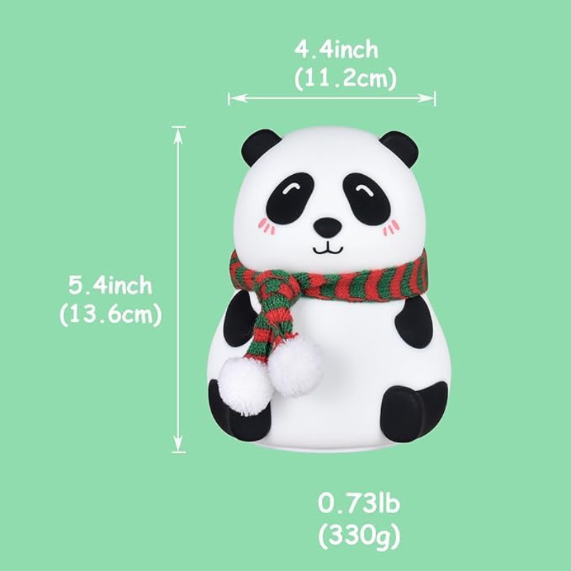 Thrifty 999 USB Rechargeable Panda Night Light – Cute Squishy Silicone Lamp for Kids, Nursery & Baby Gifts