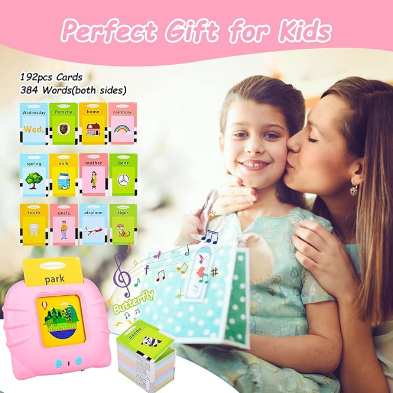 thrifty 999 Talking Baby Flash Cards – Interactive Montessori Learning Toy for Toddlers (Ages 1-4)