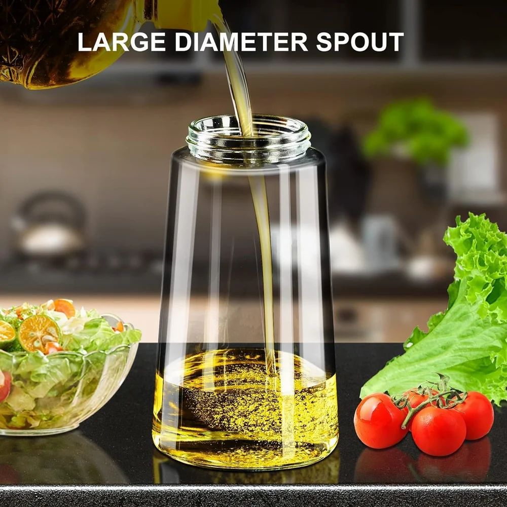 2-in-1 Oil Dispenser Black (Glass)
