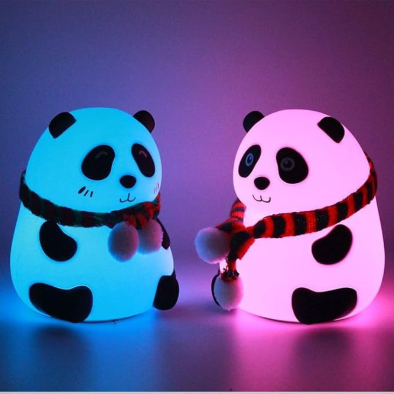Thrifty 999 USB Rechargeable Panda Night Light – Cute Squishy Silicone Lamp for Kids, Nursery & Baby Gifts