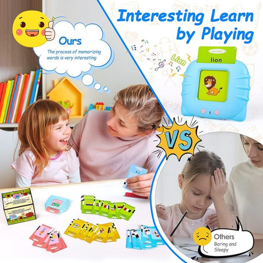 thrifty 999 Talking Baby Flash Cards – Interactive Montessori Learning Toy for Toddlers (Ages 1-4)
