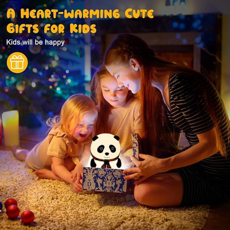 Thrifty 999 USB Rechargeable Panda Night Light – Cute Squishy Silicone Lamp for Kids, Nursery & Baby Gifts