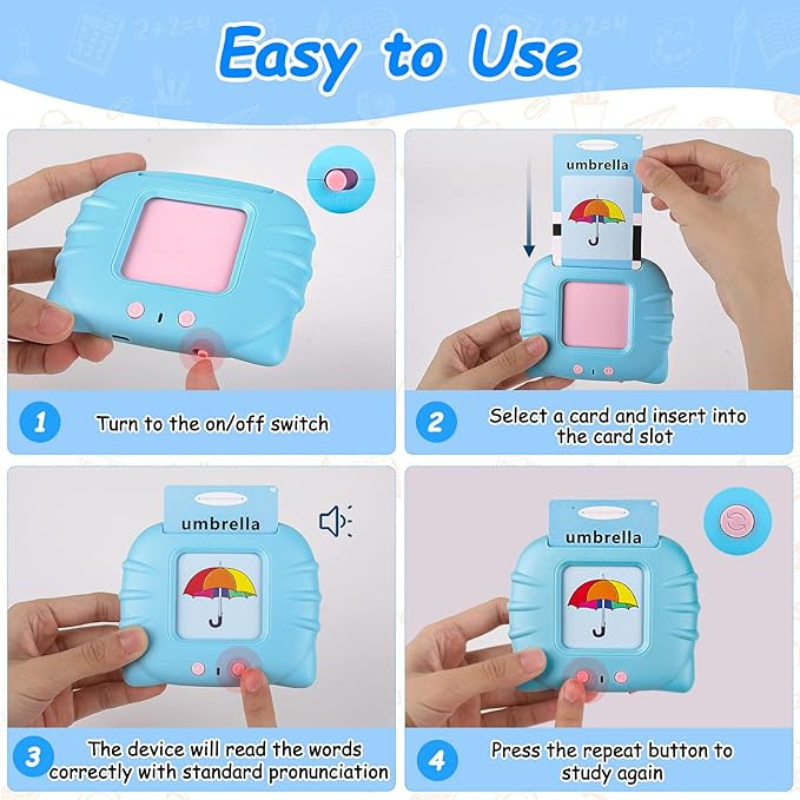thrifty 999 Talking Baby Flash Cards – Interactive Montessori Learning Toy for Toddlers (Ages 1-4)