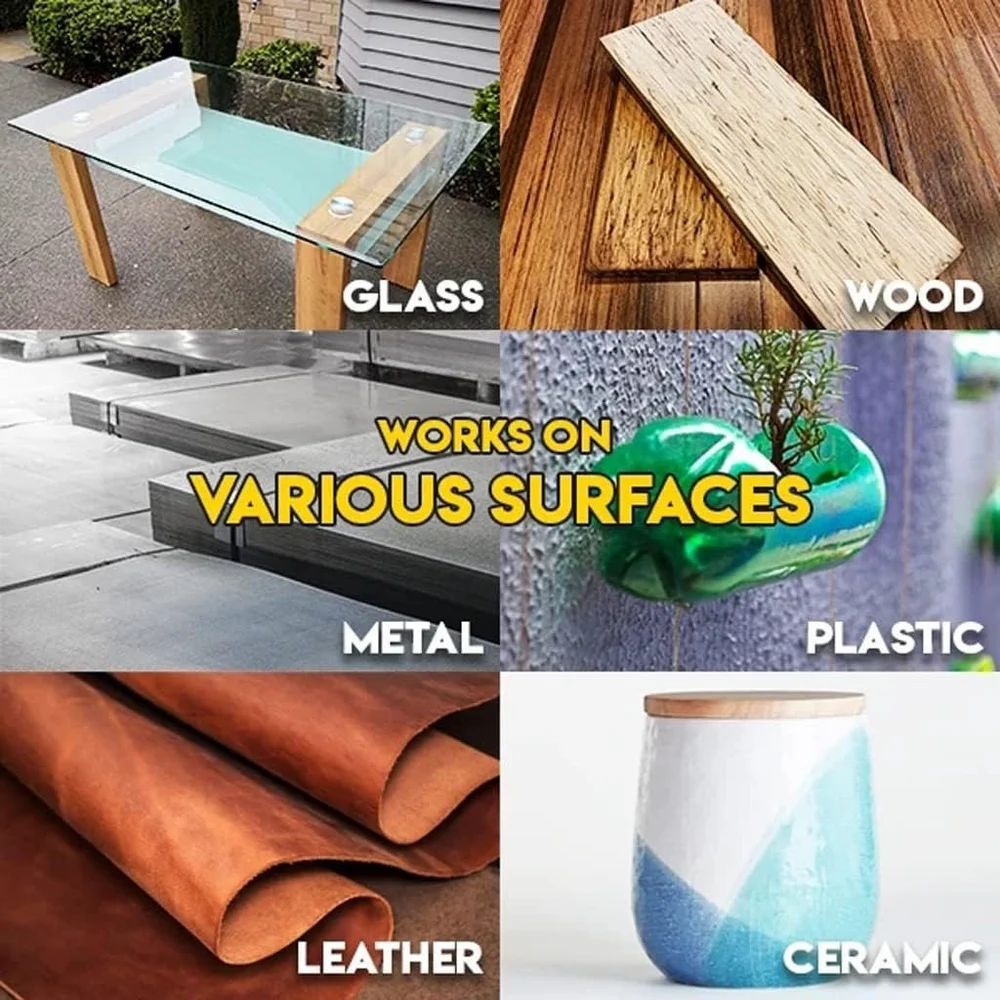 Universal Super Glue (Pack of 2) – High-strength, waterproof, quick-dry adhesive for plastic, wood, metal, glass & shoes
