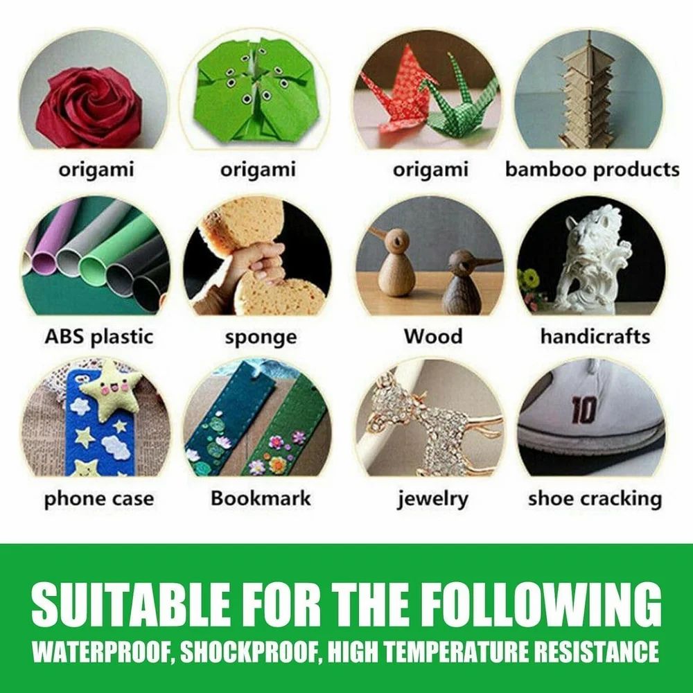 Universal Super Glue (Pack of 2) – High-strength, waterproof, quick-dry adhesive for plastic, wood, metal, glass & shoes