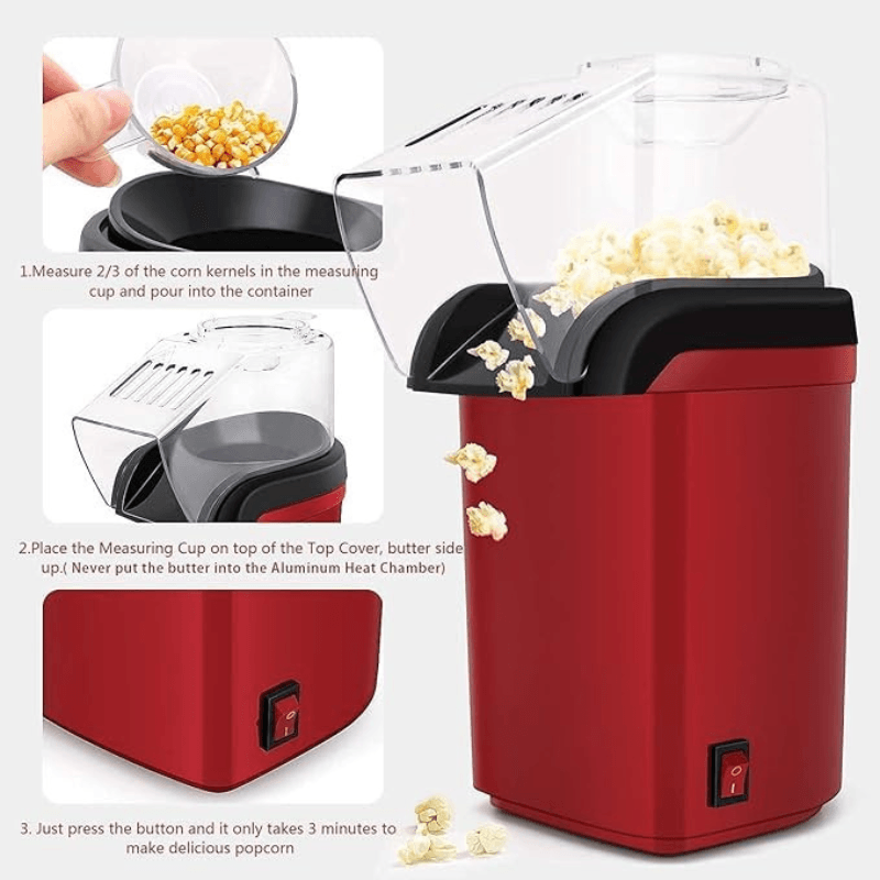 Thrifty 999 Electric Popcorn Maker – Oil-Free & Healthy Snacking - thrifty 999